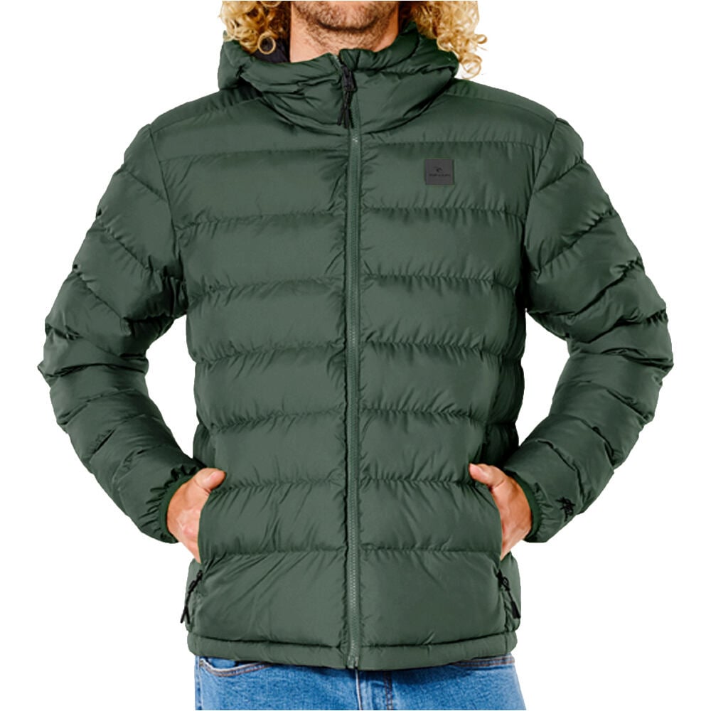 Rip Curl chaquetas hombre ANTI SERIES ELITE PUFF HOOD vista frontal