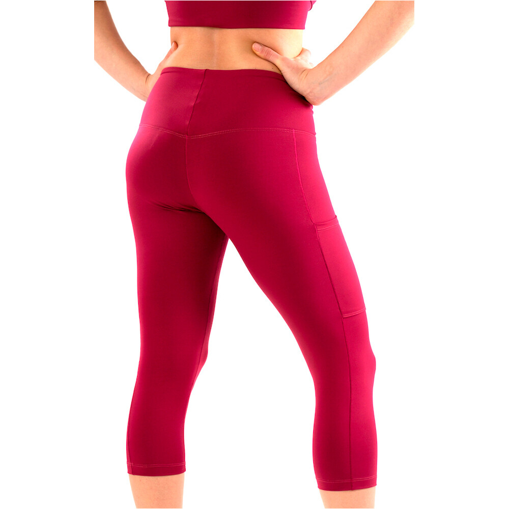 Ginadan mallas piratas fitness mujer FOREVER 3/4 POCKET vista trasera