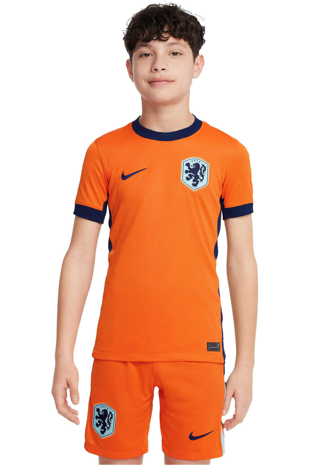 Nike camiseta de fútbol oficiales niño HOLANDA 24 Y NK DF STAD JSY SS HM vista frontal