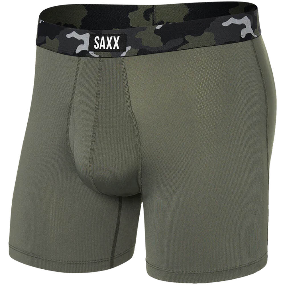 Saxx calzoncillo térmico SPORT MESH BOXER BRIEF FLY vista frontal