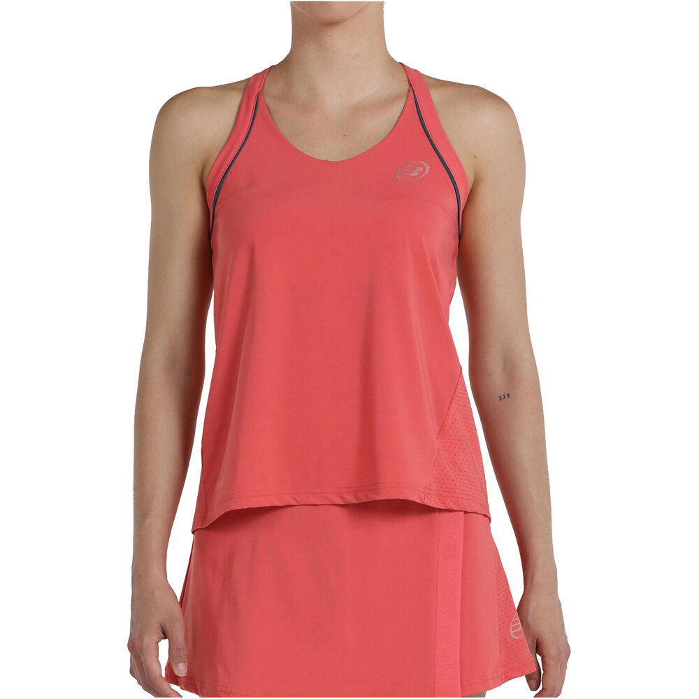 Bullpadel camiseta tirantes mujer ERRAS vista frontal