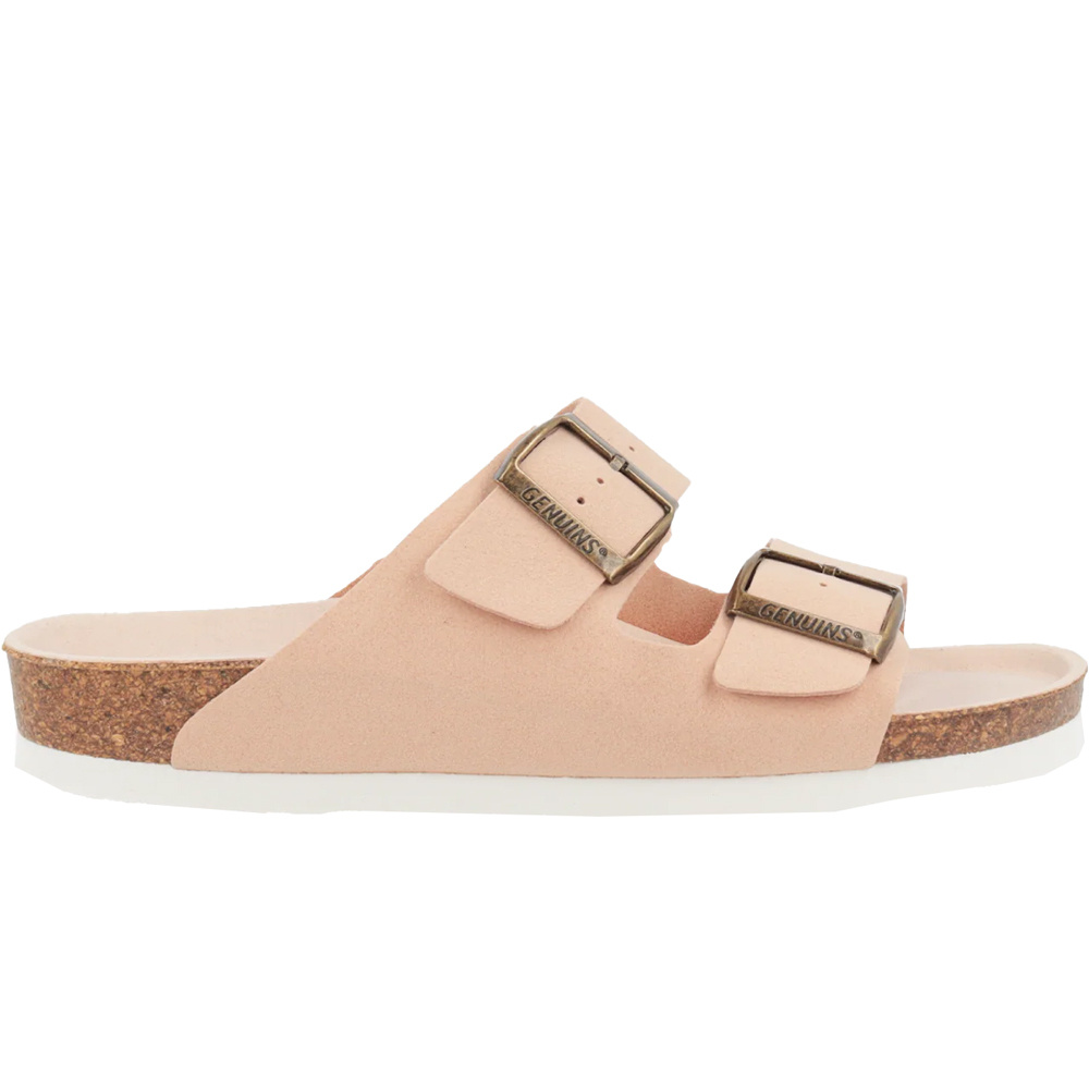 Genuins zueco mujer HAWAII VEGAN NUDE lateral exterior