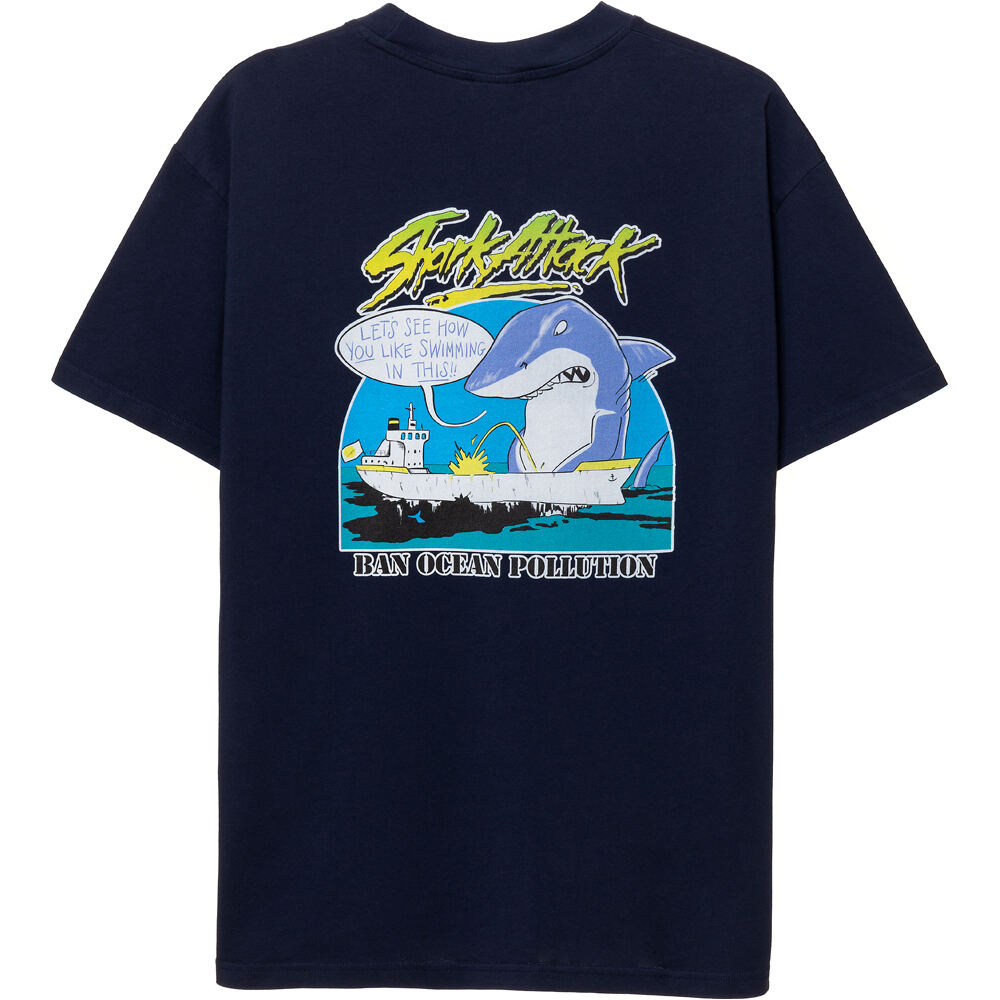 Shark Attack camiseta ciclismo hombre CAMISETA SHARK ATTACK BAN OCEAN POLLUTION 01