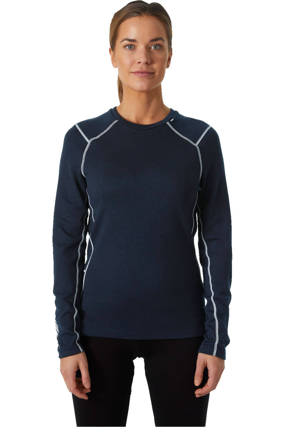 Helly Hansen camiseta térmica manga larga mujer W LIFA MERINO MIDWEIGHT CREW vista frontal