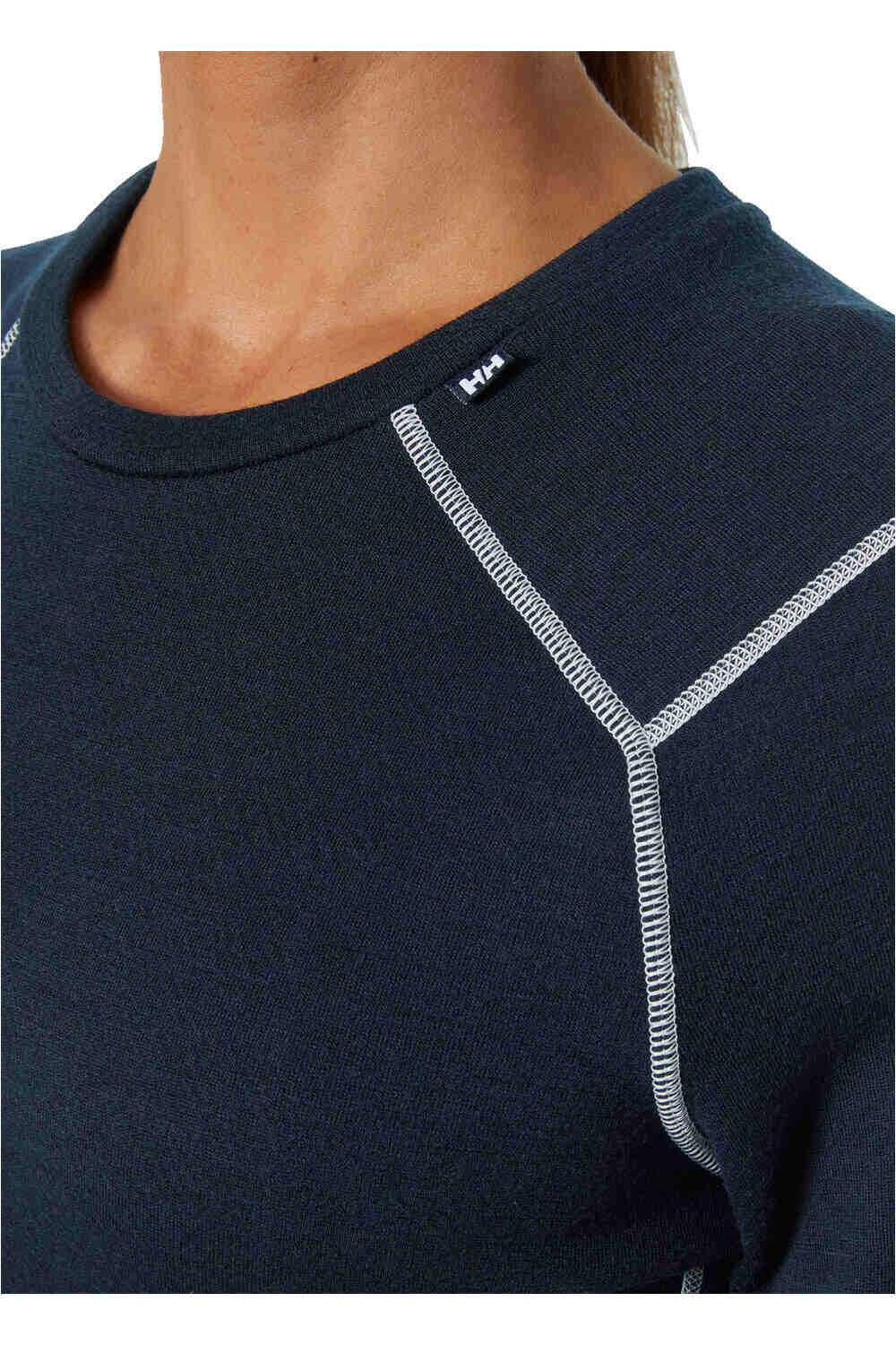 Helly Hansen camiseta térmica manga larga mujer W LIFA MERINO MIDWEIGHT CREW vista detalle