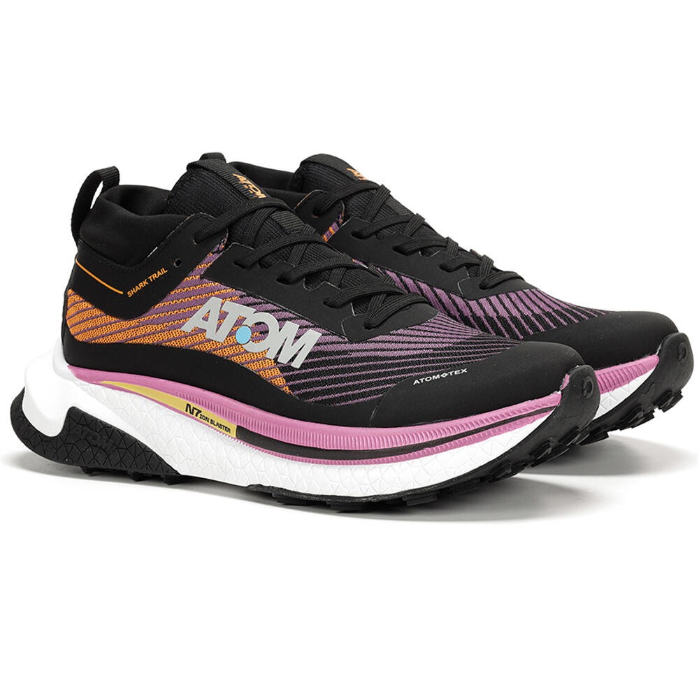 Atom zapatillas trail mujer AT140 SHARK TRAIL BLAST-TEX lateral interior