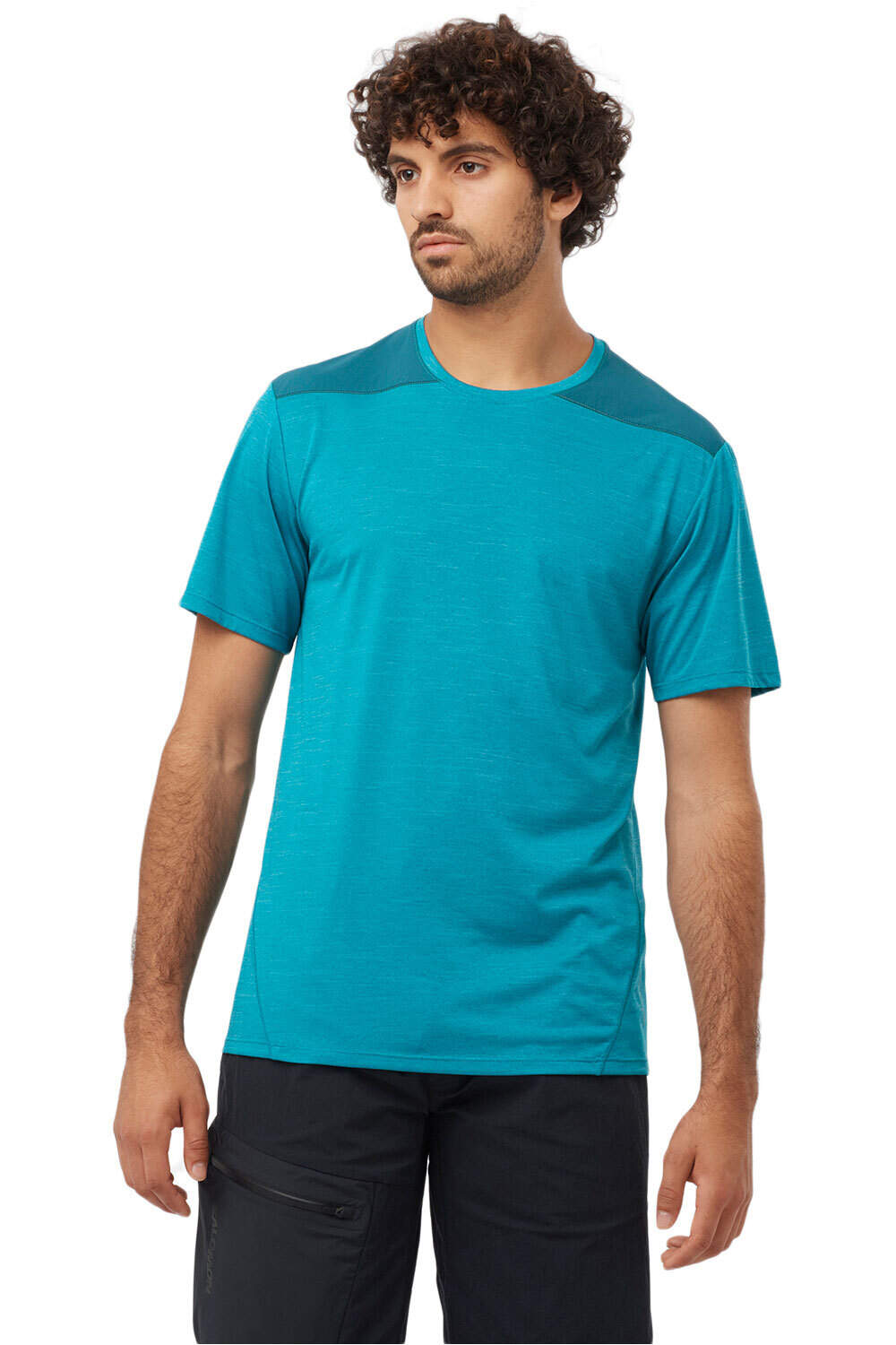 Salomon camiseta montaña manga corta hombre OUTLINE SS TEE M vista frontal