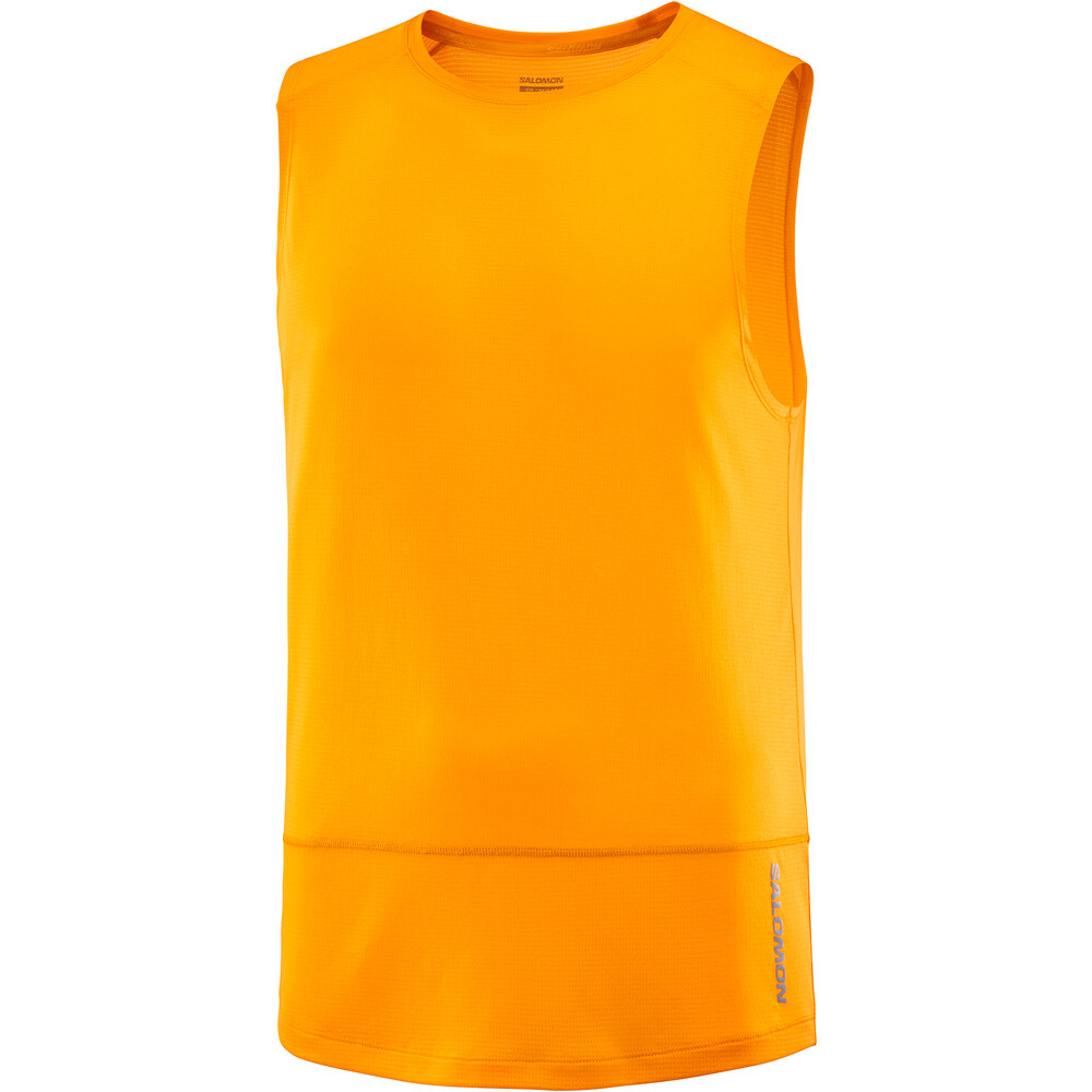 Salomon camisetas trail running tirantes hombre CROSS RUN TANK M vista detalle