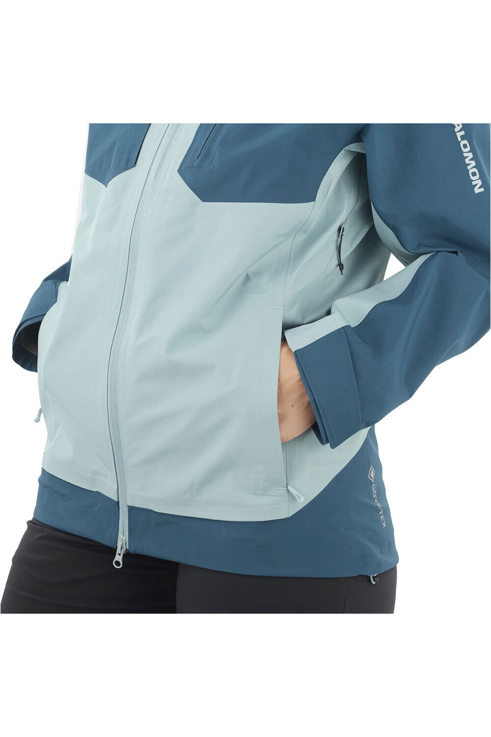 Salomon chaqueta impermeable mujer OUTLINE 3L GTX SHELL W vista detalle