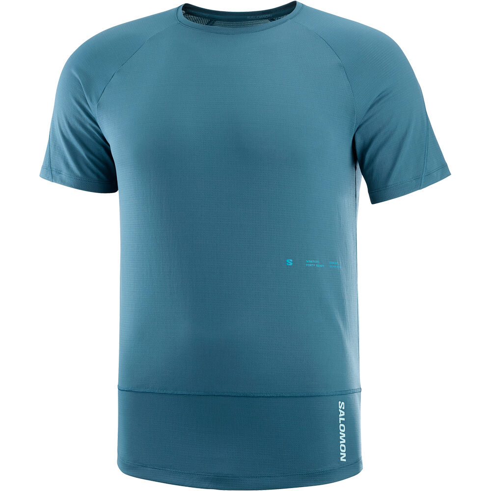 Salomon camisetas trail running manga corta hombre CROSS RUN SS TEE GFX M 03