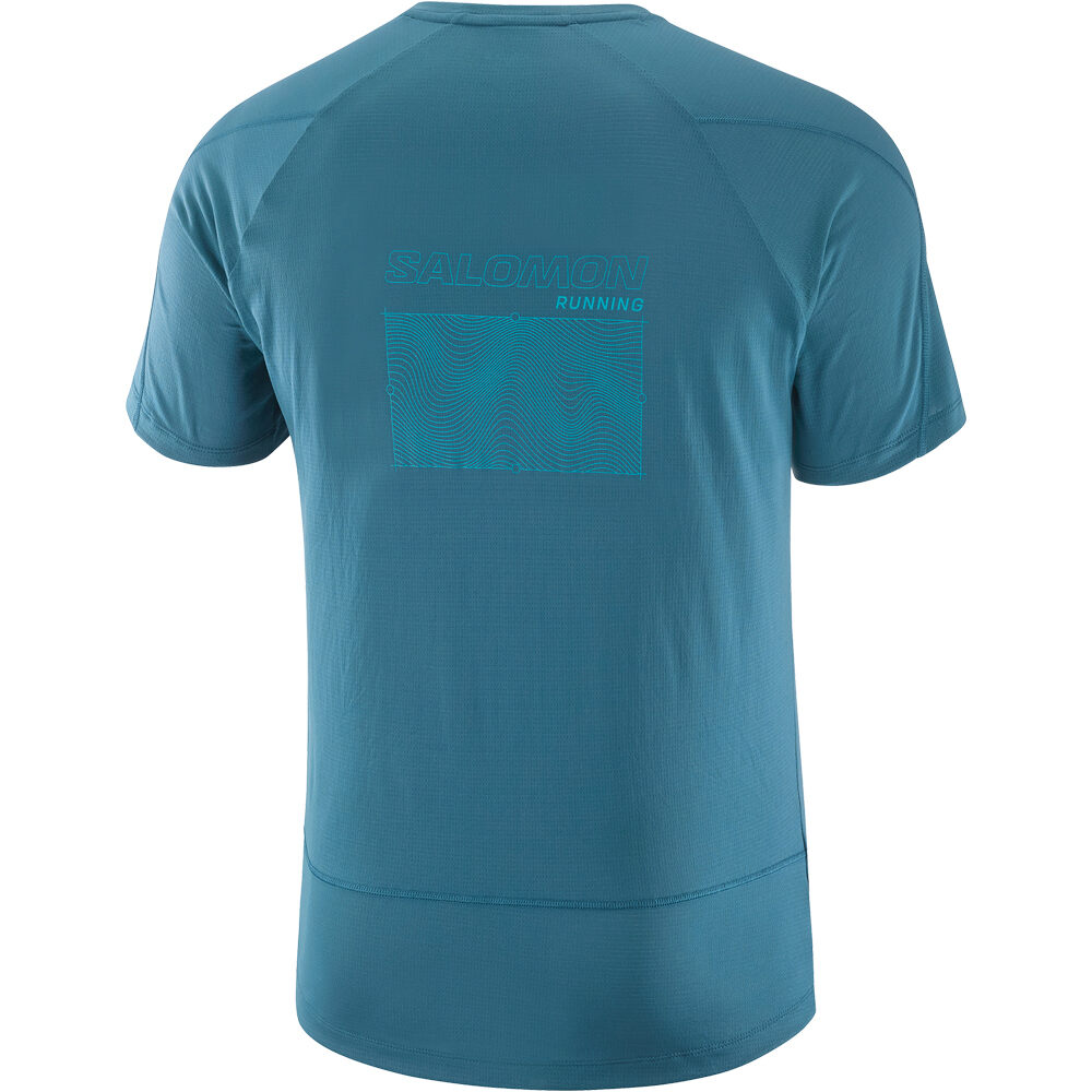 Salomon camisetas trail running manga corta hombre CROSS RUN SS TEE GFX M 04