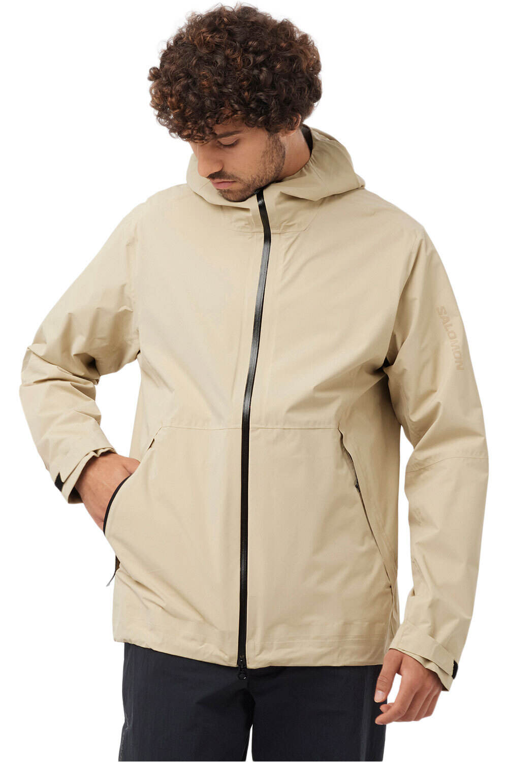 Salomon chaqueta impermeable hombre OUTERPATH 2.5L WP JKT M vista frontal