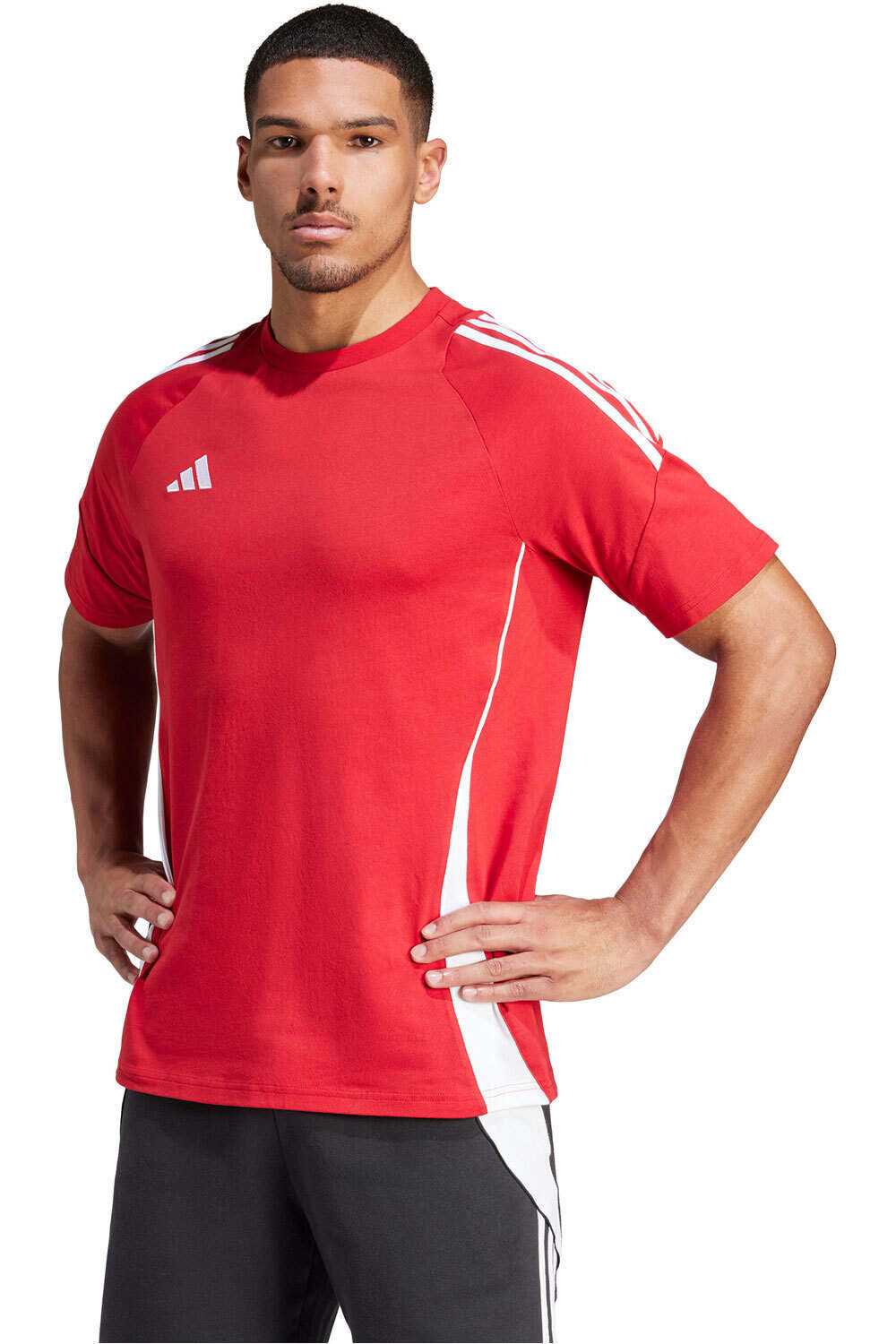 adidas camisetas fútbol manga corta TIRO24 SWTEE vista frontal