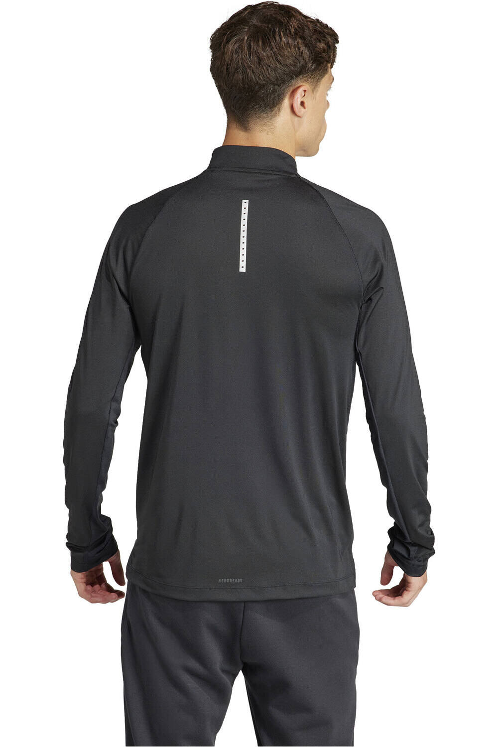 adidas sudaderas deportivas hombre GYM+ 1/4ZIP vista trasera