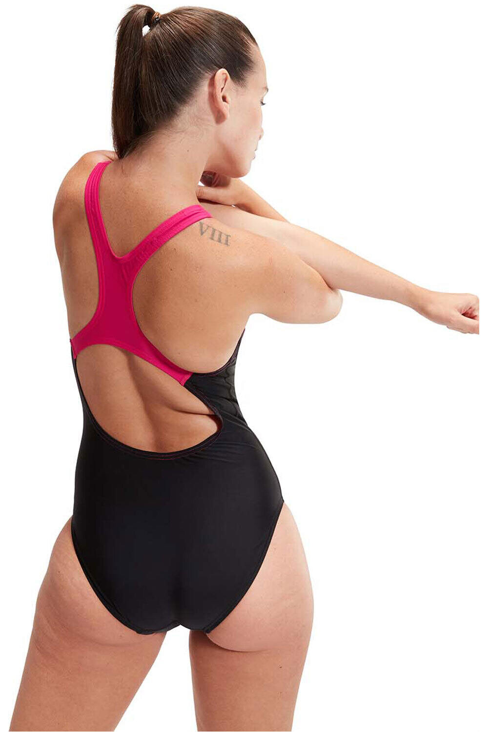 Speedo Medley Logo 1 Piece negro bañador natación mujer