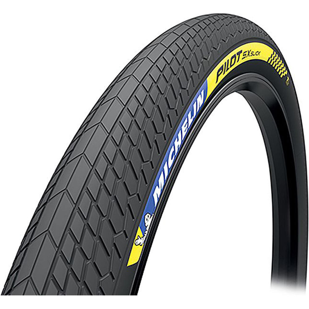 Michelin cubiertas bicicleta bmx e infantiles PILOT SX SLICK 20x1.70 RACING LINE TU.RD vista frontal