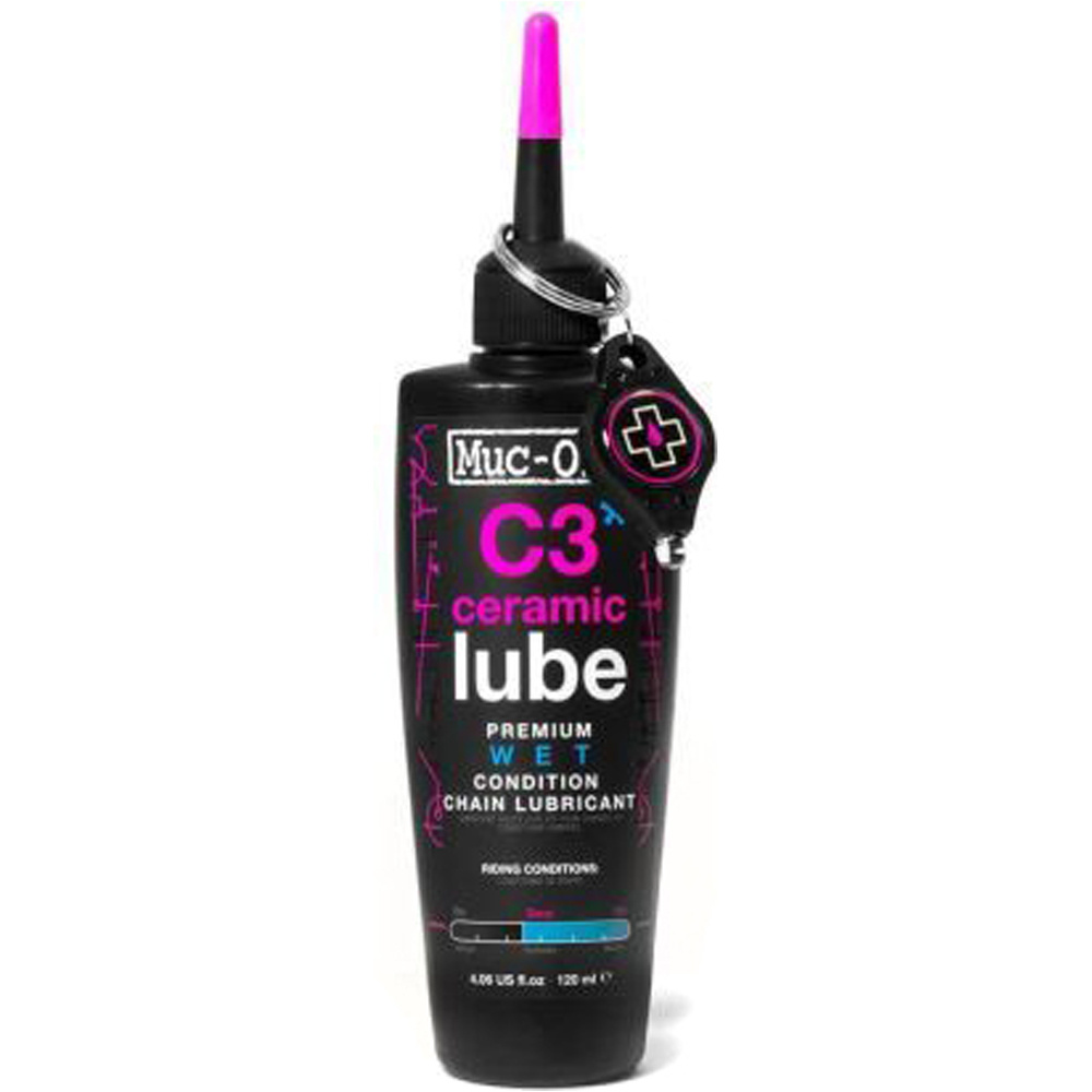 Mucoff aceites y lubricante bicicleta C3 PREMIUM CERAMICO CLIMA HUMEDO 120ml 01