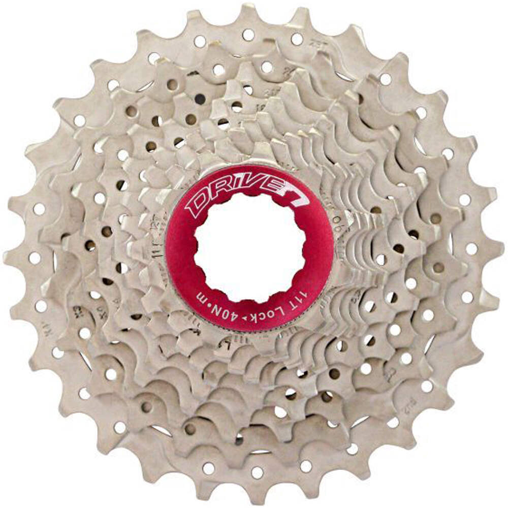 Sun Race cassette mtb CASSETTE ALUMINIO METAL 10V.(11-28) vista frontal