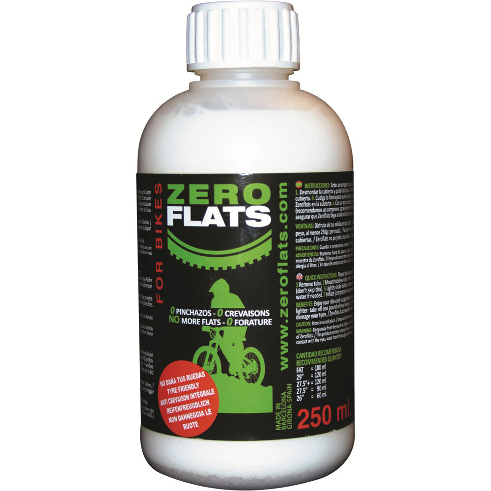 Zeroflats antipinchazos LIQUIDO SELLANTE ZERO FLATS 250 ml vista frontal