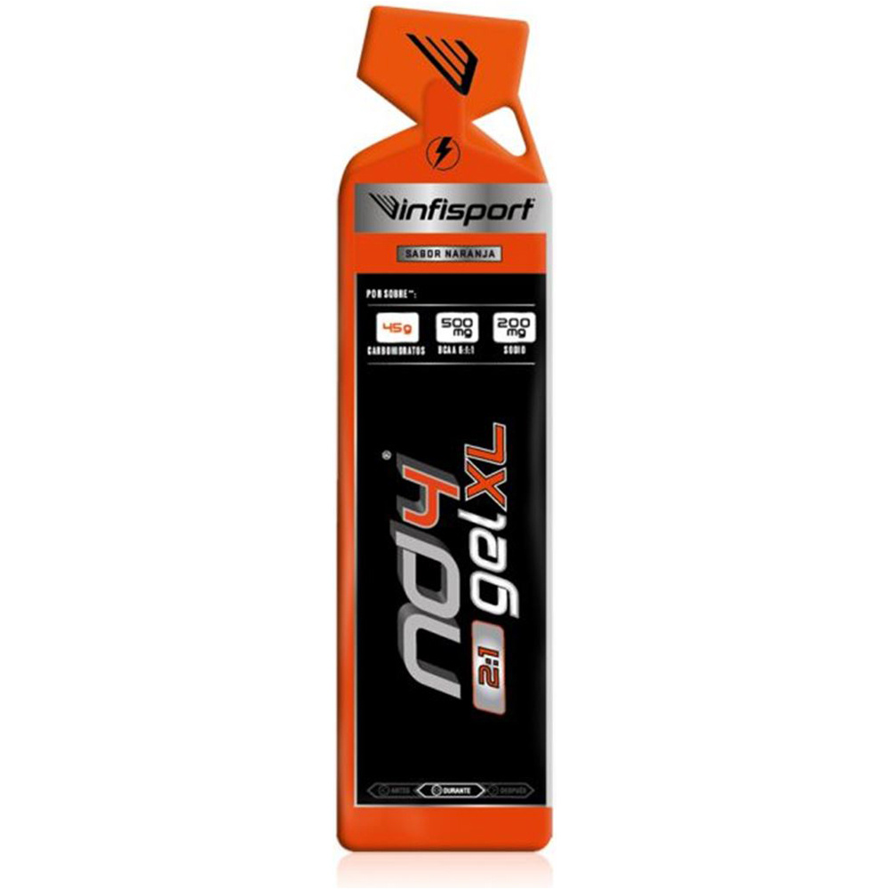 Infisport energía instantánea ND4 GEL XL 70G Naranja NUEVO vista frontal