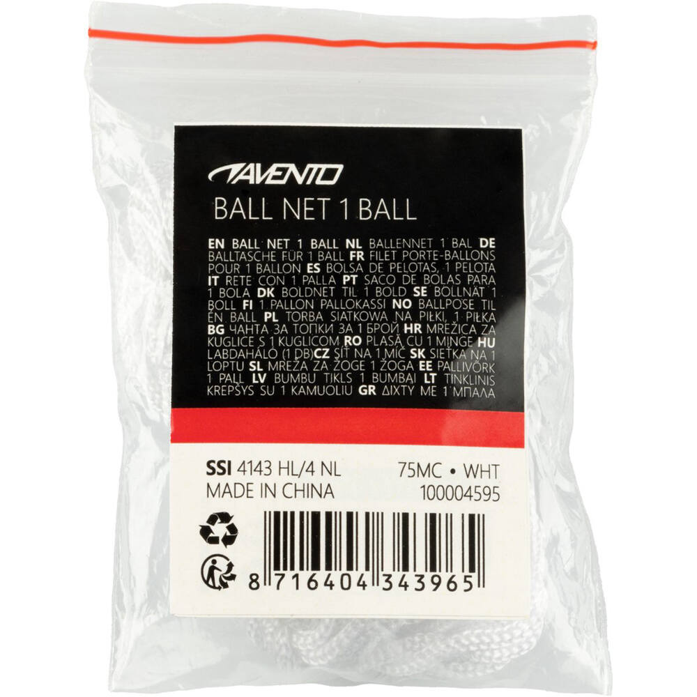 Avento red portabalones BALLNETS  1 BALL vista frontal