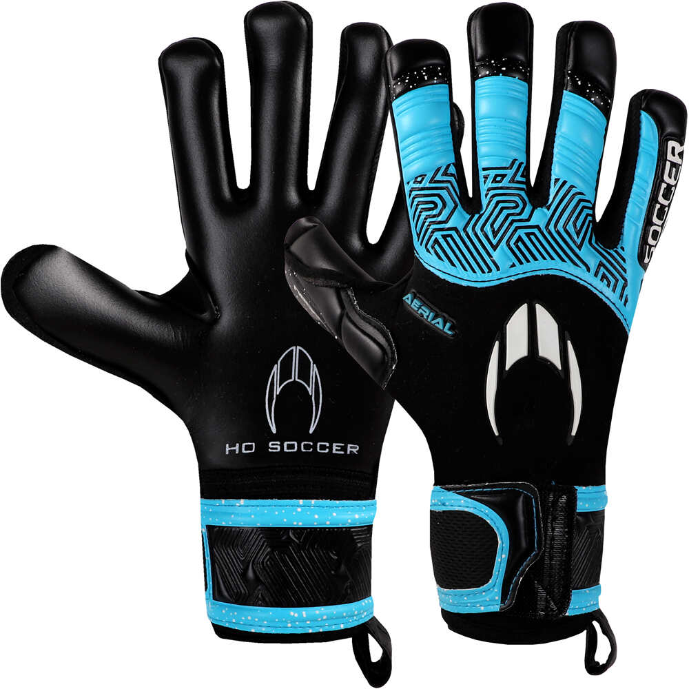 Ho Soccer guantes portero AERIAL II NG BLUE SHADOW vista frontal