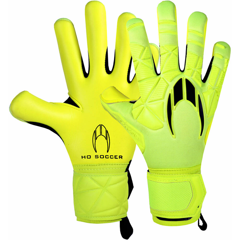 Ho Soccer guantes portero SSG LEGEND ERGO GECKO LIME SKIN vista frontal