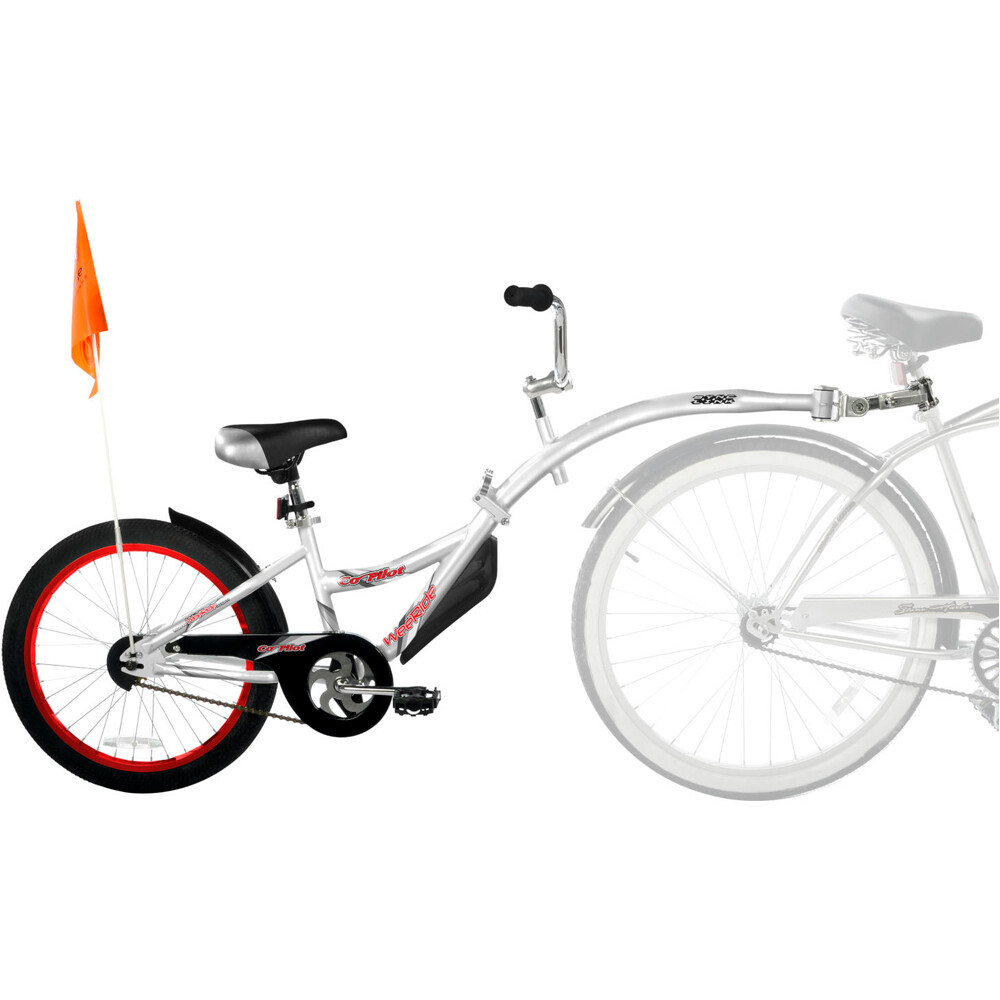 Weeride portabebes bicicleta WEERIDE COPILOT SILVER vista frontal