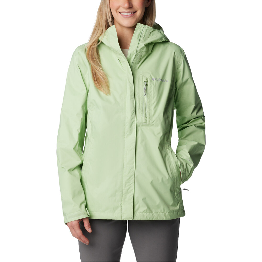 Columbia chaqueta impermeable mujer Pouring Adventure II Jacket vista frontal