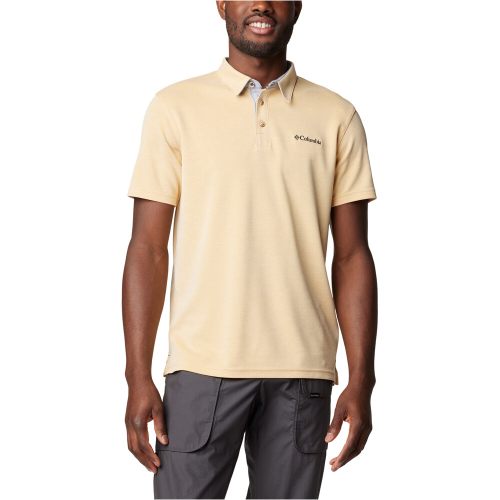 Columbia camiseta montaña manga corta hombre Nelson Point Polo vista frontal