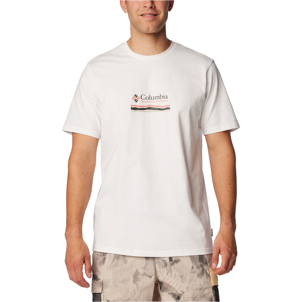 Columbia camiseta montaña manga corta hombre Explorers Canyon Back SS Tee vista frontal