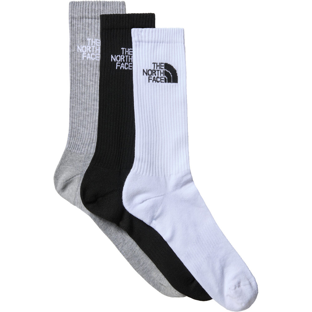 The North Face calcetines montaña MULTI SPORT CUSH CREW SOCK 3P vista frontal