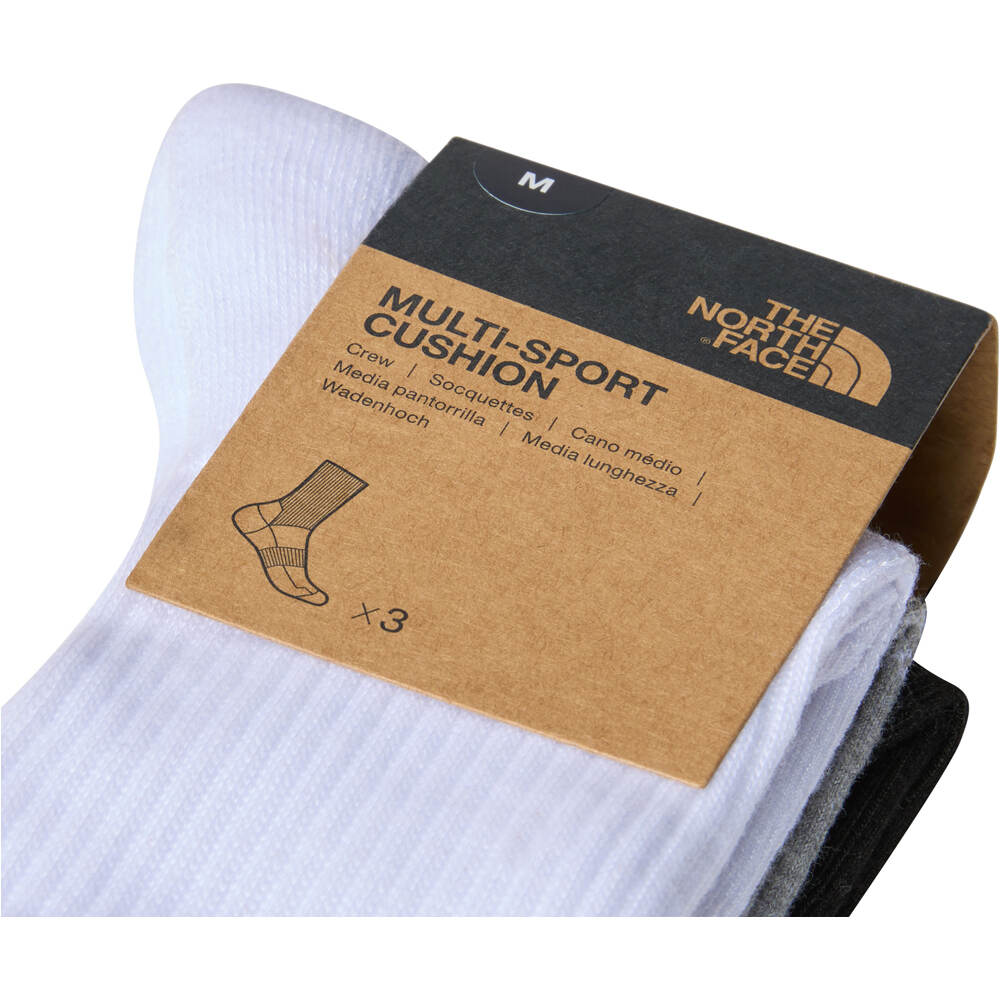 The North Face calcetines montaña MULTI SPORT CUSH CREW SOCK 3P 02