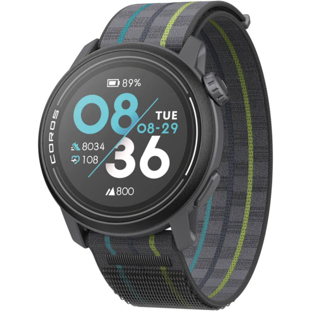 Coros pulsómetros con gps COROS PACE 3 GPS Sport Watch Black w/ Ny vista frontal