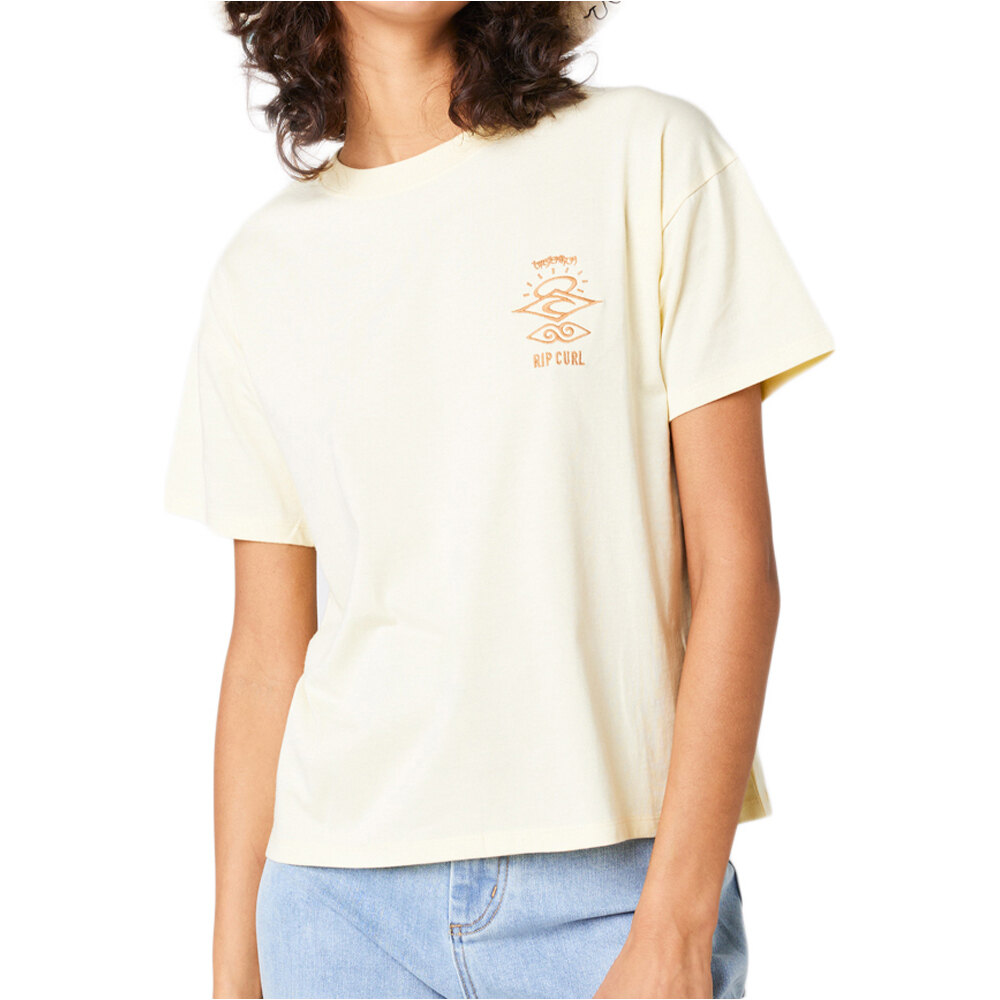 Rip Curl camiseta manga corta mujer SEARCH ICON RELAXED TEE vista frontal